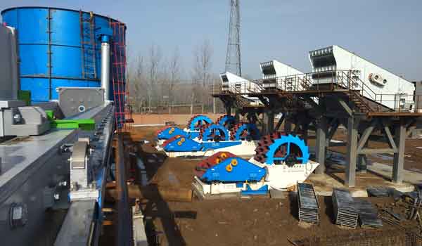 sand and gravel aggregate production line