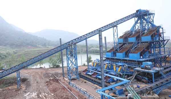 sand and gravel aggregate production line