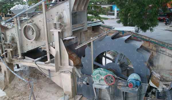 wheel sand washer