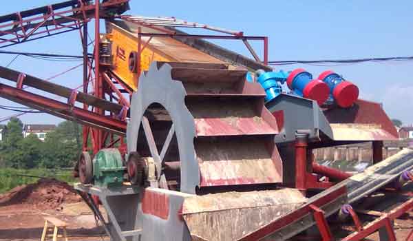 wheel sand washer