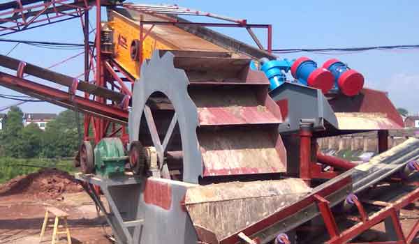 wheel sand washer